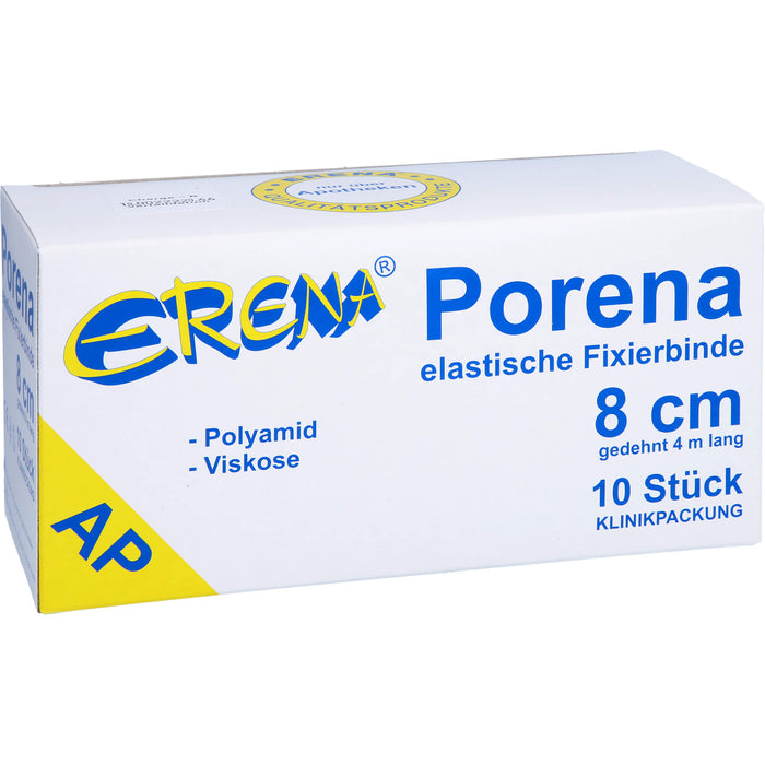 PORENA ELAST MULLBINDE 8CM, 10 St BIN