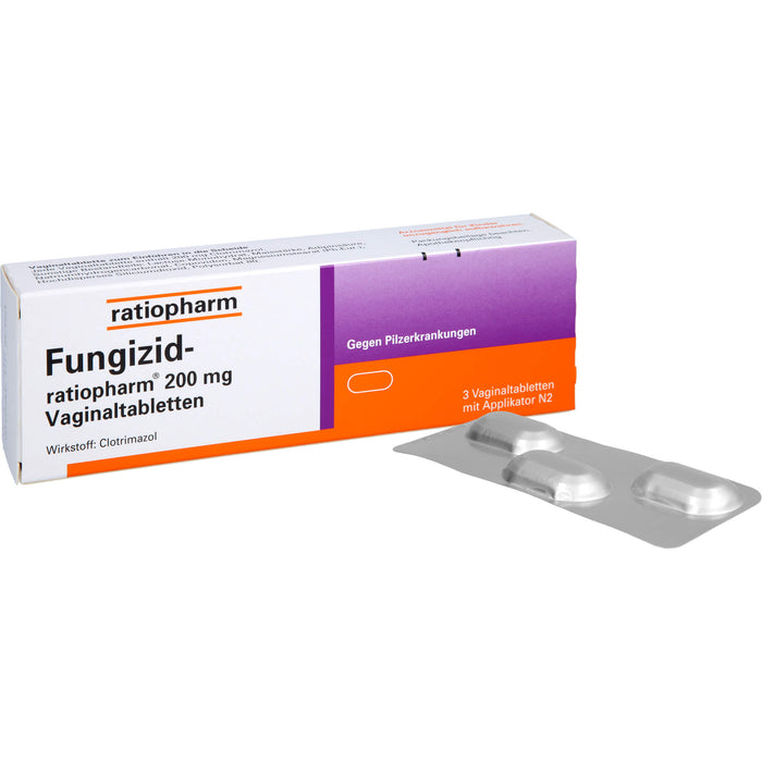 Fungizid-ratiopharm 200 mg Vaginaltabletten, 3 pcs. Tablets