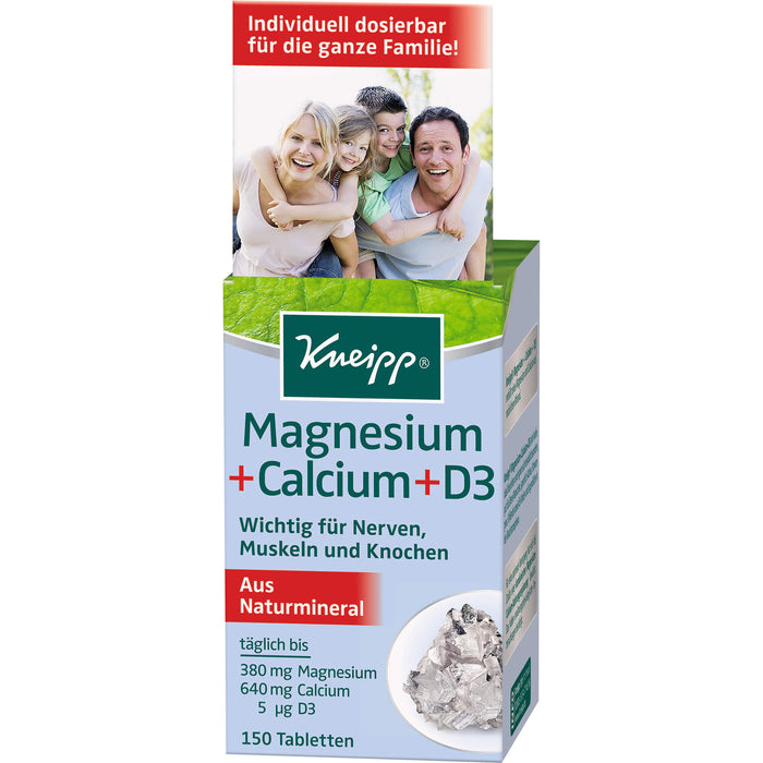 Kneipp Magnesium + Calcium + D3 Tabletten, 150 pc Tablettes