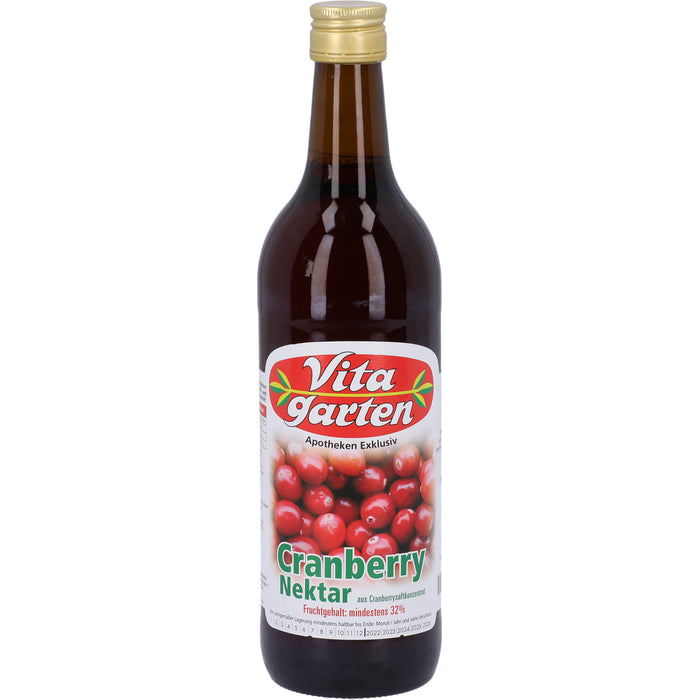 Vitagarten Cranberry Nektar Lösung, 750 ml Solution