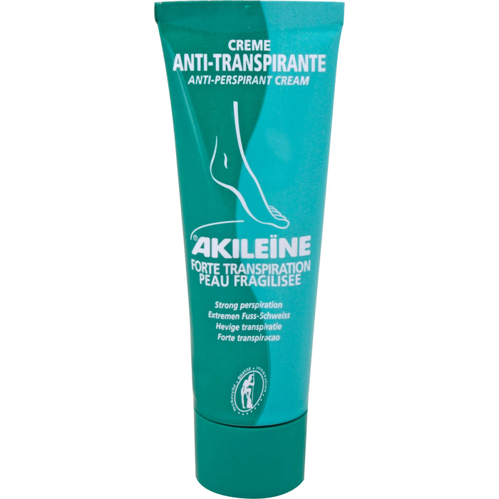 AKILEINE Antitranspirant Creme gegen starken Fußschweiß, 50 ml Creme