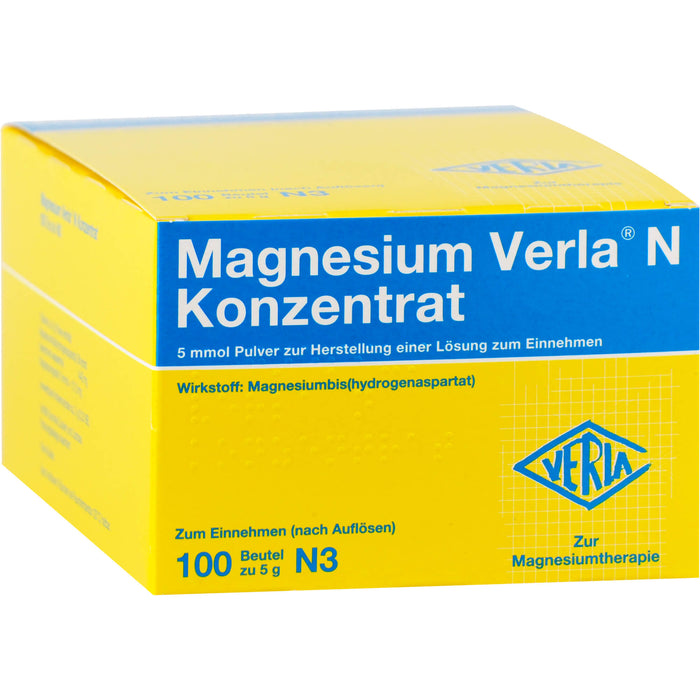 Magnesium Verla N Konzentrat Pulver, 100 pcs. Sachets