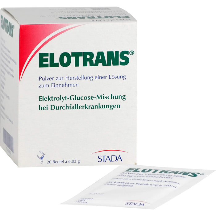 ELOTRANS Elektrolyt-Glucose-Mischung bei Durchfallerkrankungen Beutel, 20 pcs. Sachets