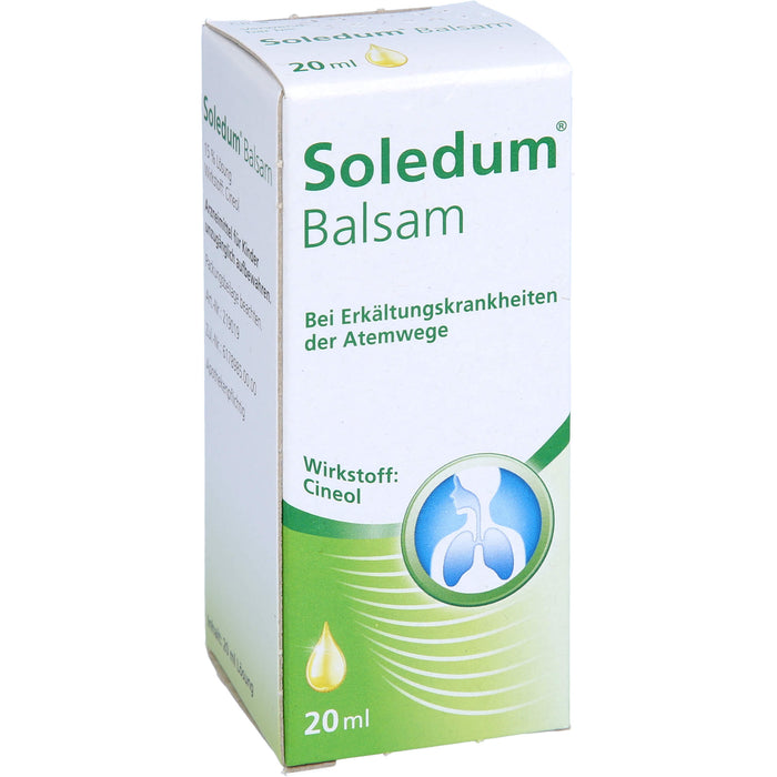 Soledum Balsam Tropfen bei Erkältungskrankheiten der oberen Luftwege, 20 ml Lösung