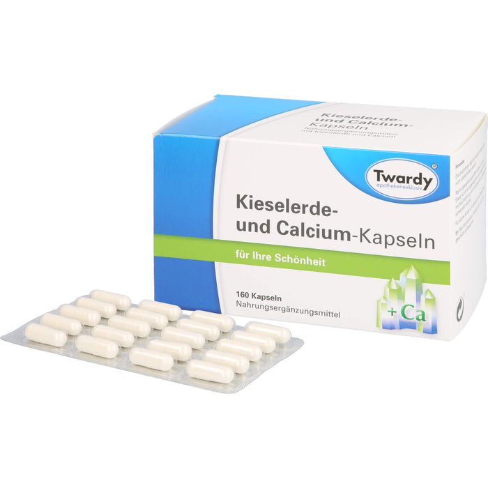 Twardy Kieselerde- und Calcium-Kapseln für Ihre Schönheit, 160 St. Kapseln