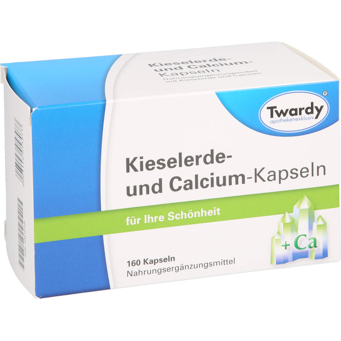 Twardy Kieselerde- und Calcium-Kapseln für Ihre Schönheit, 160 St. Kapseln