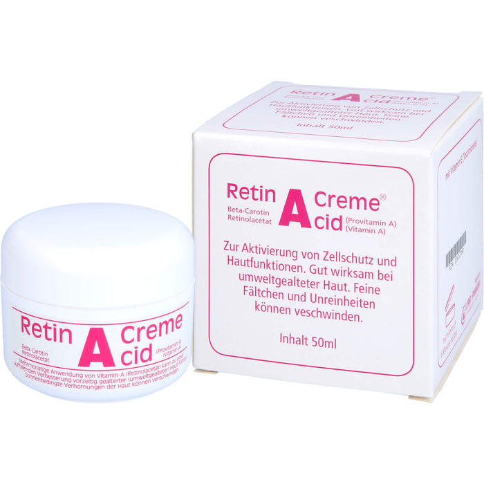 Retin A Cid Tiegel Creme gegen umweltbedingte Hautalterung, 50 ml Crème