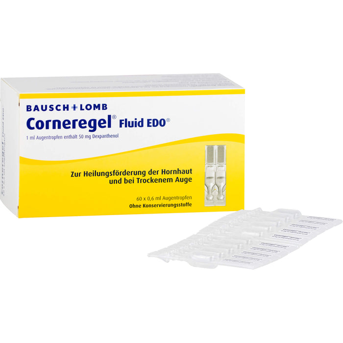 Corneregel Fluid EDO Augentropfen, 60 pcs. Single-dose pipettes