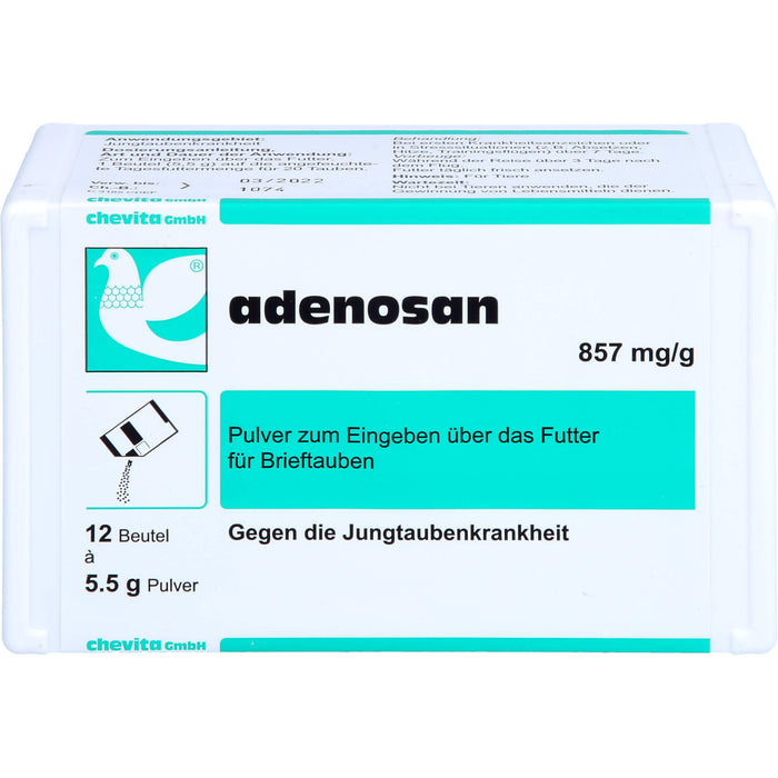 adenosan Pulver gegen die Jungtaubenkrankheit, 66 g Pulver