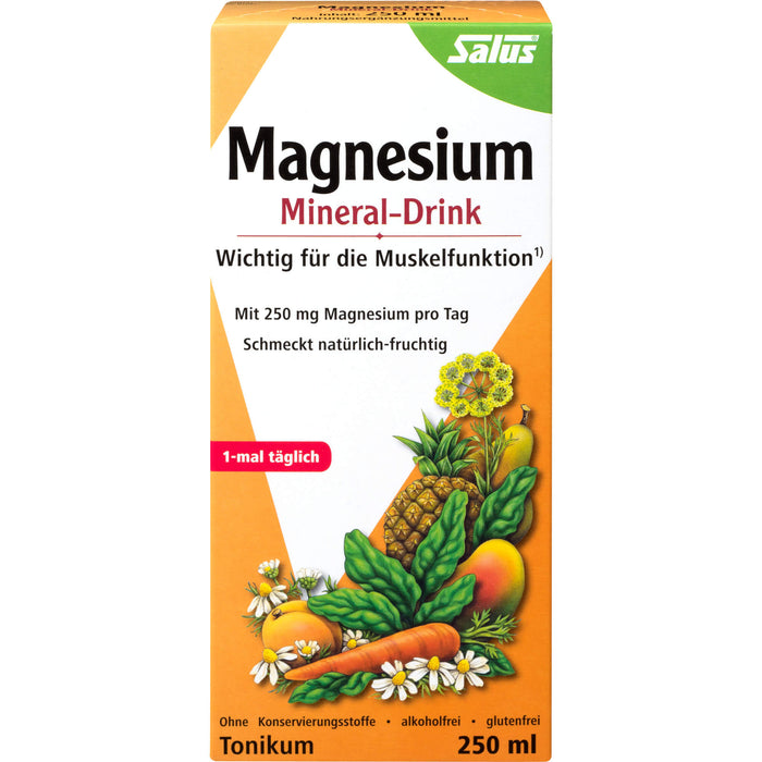 Salus Magnesium Mineral-Drink wichtig für die Muskelfunktion, 250 ml Solution