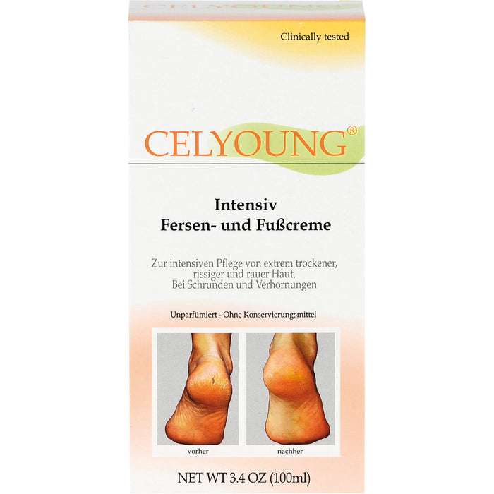 CELYOUNG Intensiv Fersen- und Fußcreme, 100 ml Cream