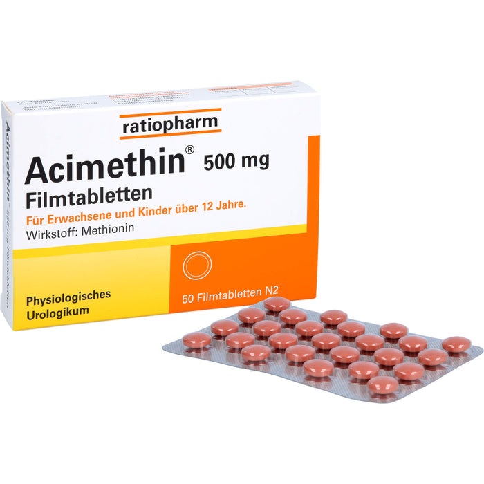 Acimethin 500 mg Filmtabletten physiologisches Urologikum, 50 pc Tablettes