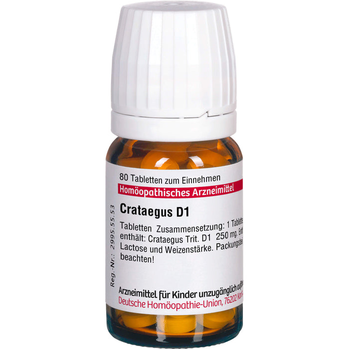 DHU Crataegus D1 Tabletten, 80 St. Tabletten