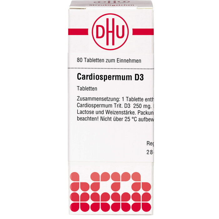 DHU Cardiospermum D3 Tabletten, 80 pc Tablettes