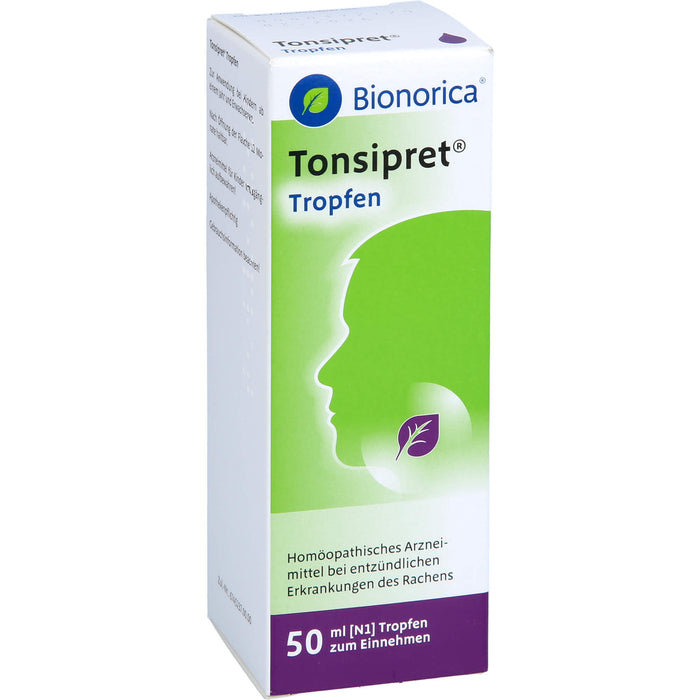 Tonsipret Tropfen bei Erkrankungen des Rachens, 50 ml Lösung