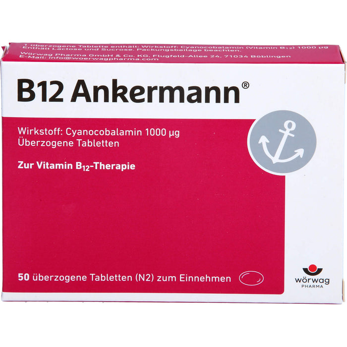 B12 Ankermann Tabletten, 50 pcs. Tablets