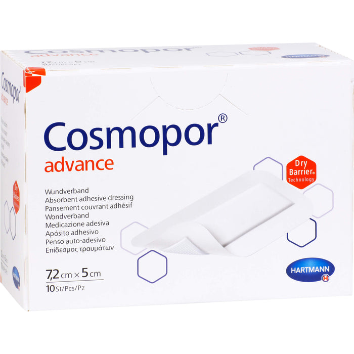 Cosmopor Advance Wundverband 7,2 cm x 5 cm, 10 pc Pansement