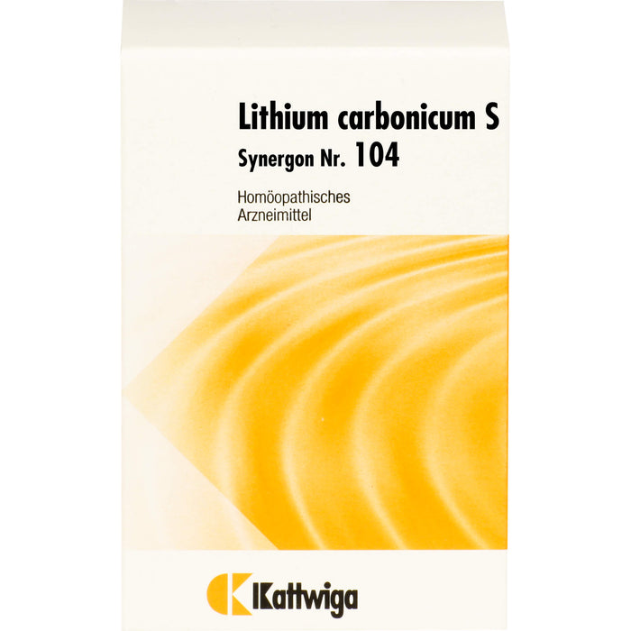 Kattwiga Synergon Nr.104 Lithium carbonicum S Tabletten, 200 pc Tablettes