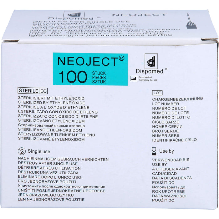 Kanülen Einmal Neoject Gr.1 0,9x40mm, 100 St KAN