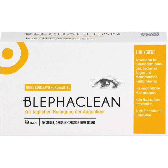 BLEPHACLEAN sterile Kompressen zur Lidreinigung, 20 St. Kompressen