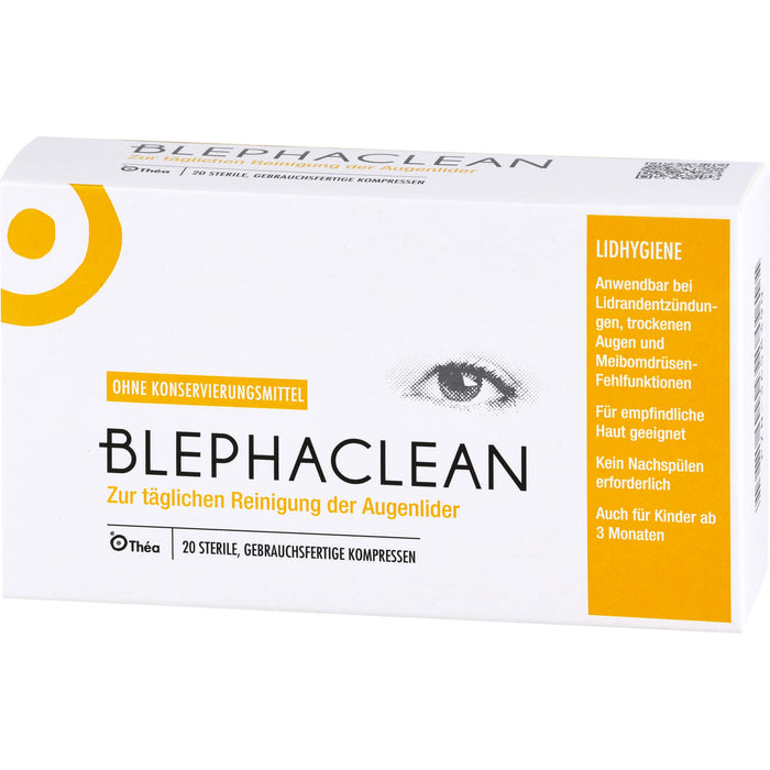 BLEPHACLEAN sterile Kompressen zur Lidreinigung, 20 pc Compresses