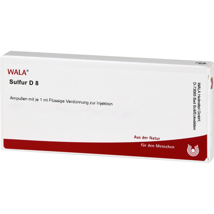 Sulfur D8 Wala Ampullen, 10X1 ml AMP