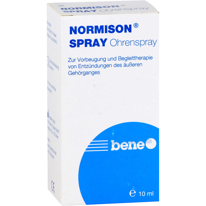 NORMISON Ohrenspray zur Vorbeugung von Entzündungen des äußeren Gehörgangs, 10 ml Solution