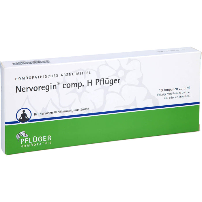 PFLÜGER Nervoregin comp. H bei nervösen Verstimmungszuständen, 10 pc Ampoules