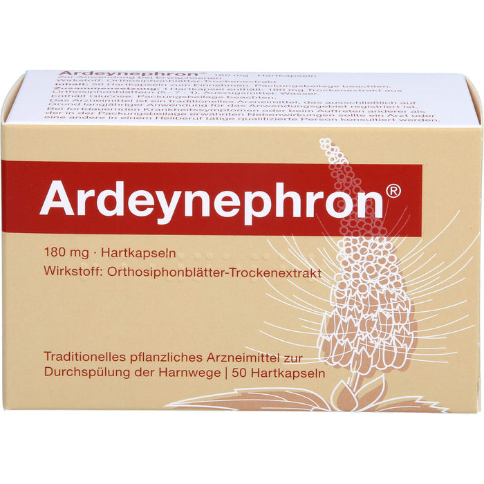 Ardeynephron 180 mg Hartkapseln zur Durchspülung der Harnwege, 50 pc Capsules