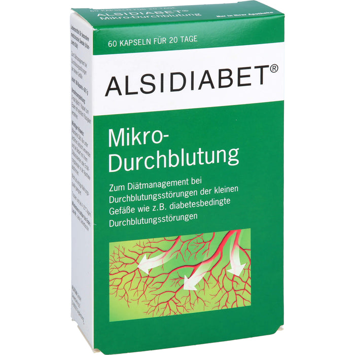 ALSIDIABET Mikro-Durchblutung Kapseln, 60 pcs. Capsules