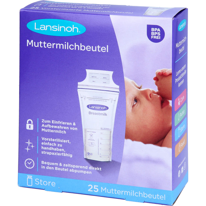 Lansinoh Muttermilchbeutel, 25 pcs. Sachets