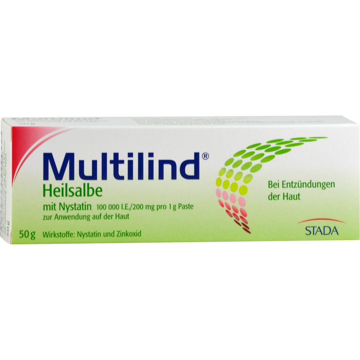 Multilind Heilsalbe mit Nystatin bei Entzündungen der Haut, 50 g Cream