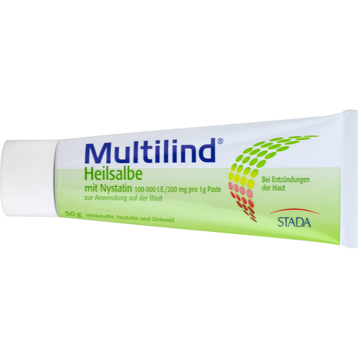 Multilind Heilsalbe mit Nystatin bei Entzündungen der Haut, 50 g Crème