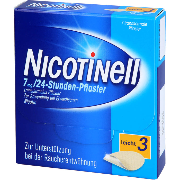 Nicotinell 7 mg/24-Stunden-Pflaster (bisher 17,5 mg) Stärke 3 (leicht), 7 pcs. Patch