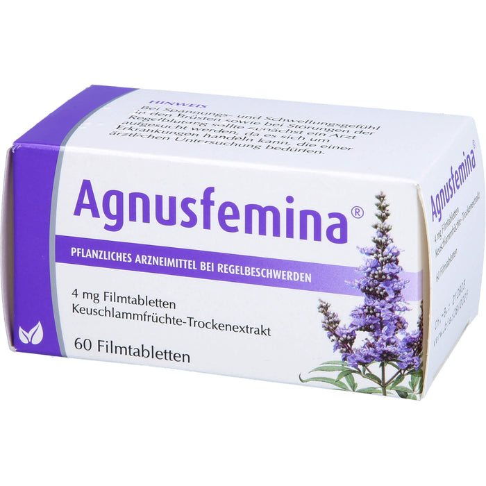 Agnusfemina 4 mg Filmtabletten bei Regelbeschwerden, 60 St. Tabletten