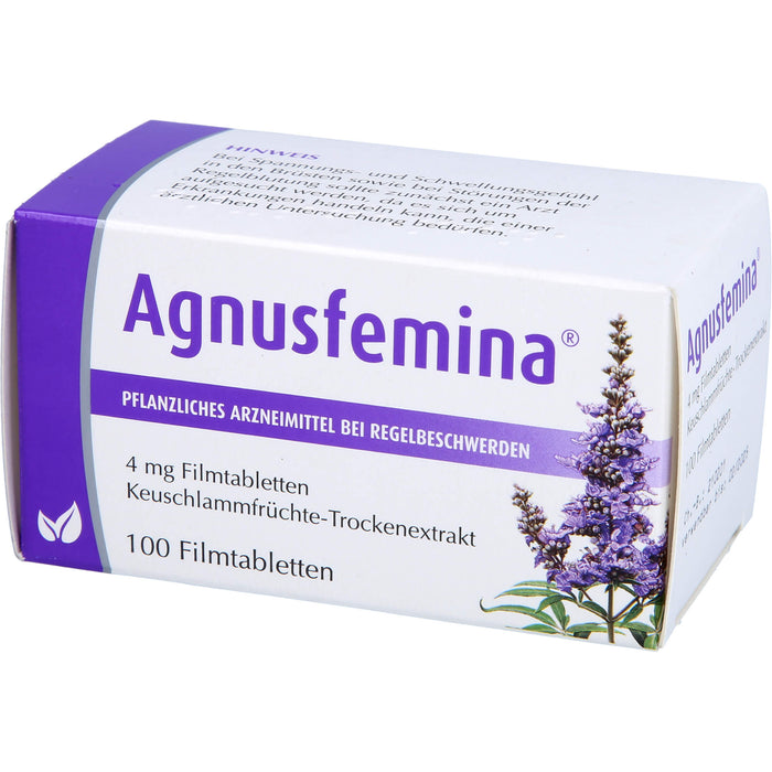 Agnusfemina 4 mg Filmtabletten bei Regelbeschwerden, 100 St. Tabletten