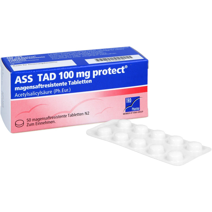 ASS TAD 100 mg protect Tabletten, 50 pc Tablettes