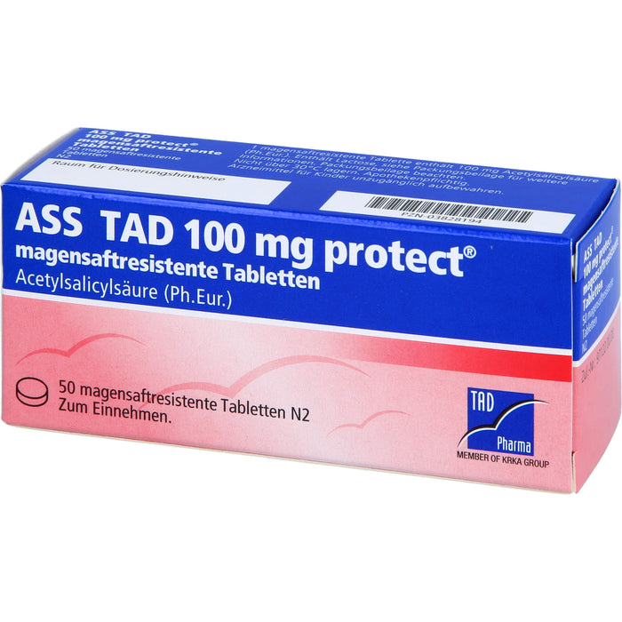 ASS TAD 100 mg protect Tabletten, 50 pc Tablettes