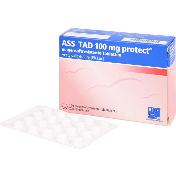 ASS TAD 100 mg protect Filmtabletten, 100 pcs. Tablets