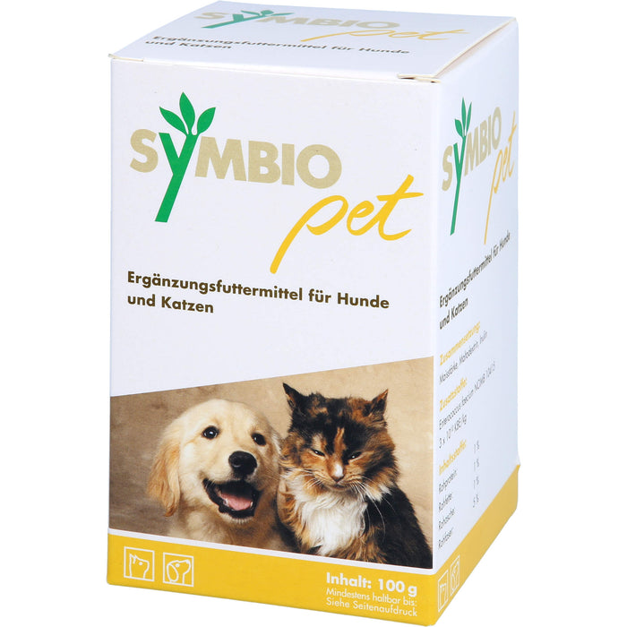 SymbioPet Pulver für Hunde und Katzen, 100 g Poudre