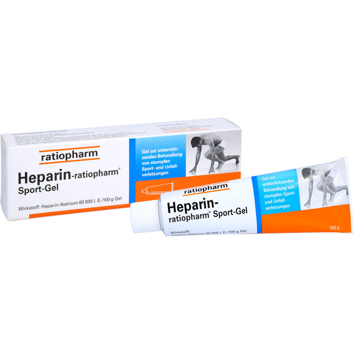 Heparin-ratiopharm Sport-Gel zur unterstützenden Behandlung von stumpfen Sport- und Unfallverletzungen, 100 g Gel