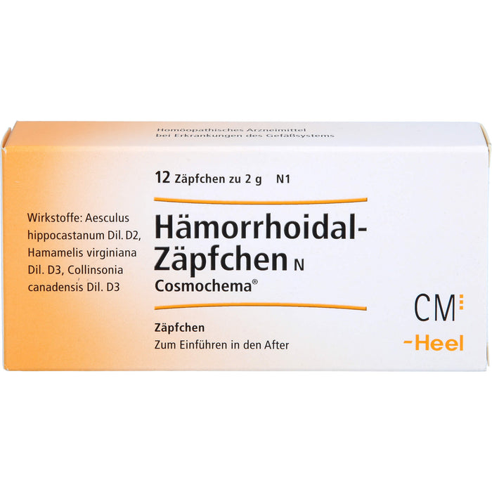 Hämorrhoidal Zäpfchen N Cosmochema, 12 pcs. Suppositories