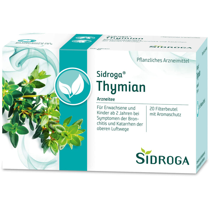 Sidroga Thymian Arzneitee bei Symptomen der Bronchitis, 20 pcs. Filter bag