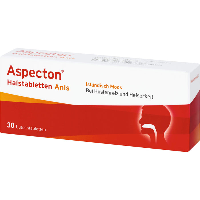 Aspecton Halstabletten Lutschtabletten, 30 St LUT