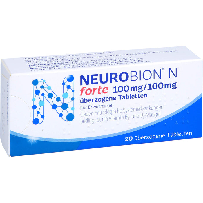 Neurobion N forte Tabletten gegen neurologische Systemerkrankungen, 20 pc Tablettes