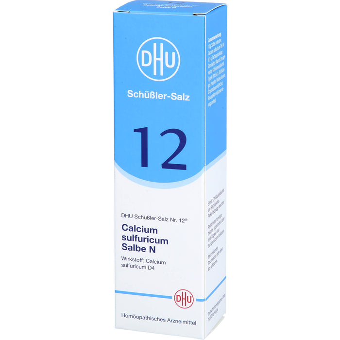 DHU Schüßler-Salz Nr. 12 Calcium sulfuricum D4 – Das Mineralsalz der Gelenke – das Original, 50 g Salbe