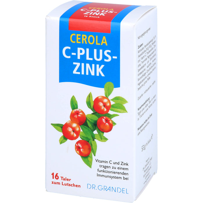 CEROLA C-Plus-Zink Taler, 16 pcs. Tablets