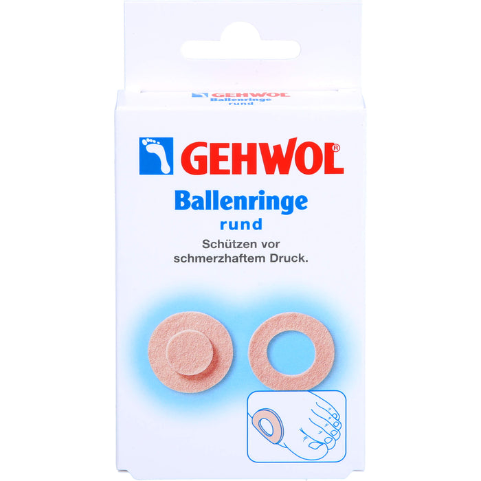 GEHWOL Ballenringe rund schützen vor schmerzhaftem Druck, 5 pcs. Patch