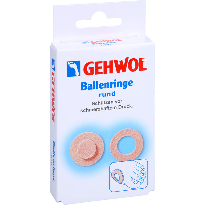 GEHWOL Ballenringe rund schützen vor schmerzhaftem Druck, 5 pc Pansement