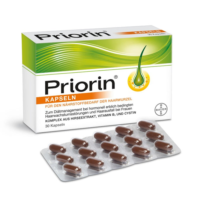 Priorin Kapseln für den Nährstoffbedarf der Haarwurzel, 30 pcs. Capsules